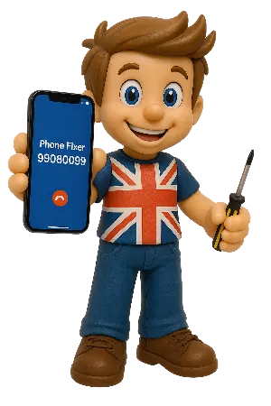 phone fixer mascot